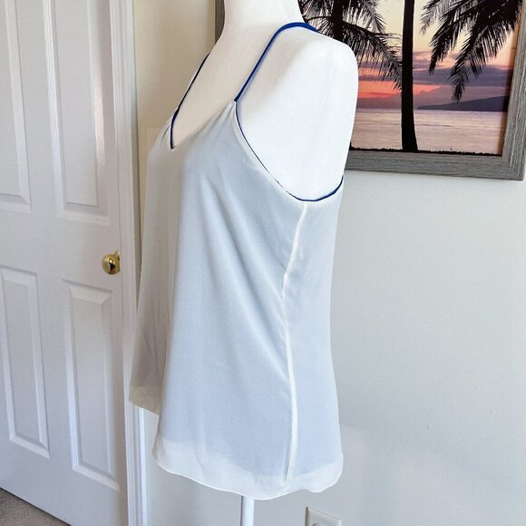 Women's Candie's Tank | Blue & White | Reversible | Large | 100% Polyester - Picture 8 of 10